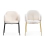 Стул на металлокаркасе Kalipso white / black