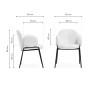 Стул на металлокаркасе Kalipso white / black
