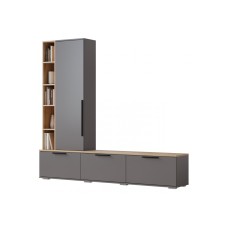 ТВ-тумба Филеста графит / дуб вотан