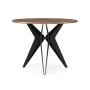 Стол деревянный Рикла 100х76 орех кантри / черный