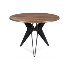 Стол деревянный Рикла 100х76 орех кантри / черный