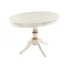 Стол деревянный Arno молочный с золотой патиной Стол деревянный Arno молочный с золотой патиной