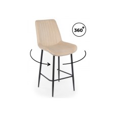 Барный стул Седа 360 бежевый (zd 210) / черный np