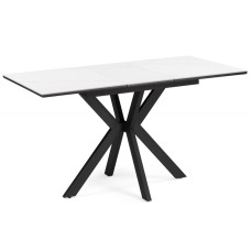Керамический стол Гардинг 100(130)x70 белый мрамор / черный Керамический стол Гардинг 100(130)x70 белый мрамор / черный