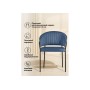 Стул на металлокаркасе Лео синий Brendy Classic Blue 08 / черный