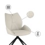 Стул на металлокаркасе Miranda 360 крутящийся beige / black