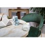 Стул на металлокаркасе Kamelia dark green / gold