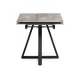 Керамический стол Силлем 120(180)х80х77 dyna fantasico grey / черный
