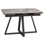 Керамический стол Силлем 120(180)х80х77 dyna fantasico grey / черный