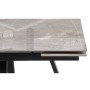 Керамический стол Силлем 120(180)х80х77 dyna fantasico grey / черный