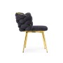 Стул на металлокаркасе Rendi gray / gold