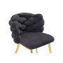 Стул на металлокаркасе Rendi gray / gold