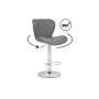 Барный стул Porch gray / chrome