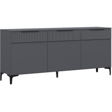 ТВ-тумба Иадама 3-ств. графит / графит софт