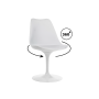 Стул на металлокаркасе Tulip white