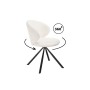 Стул на металлокаркасе Solomon крутящийся white / black