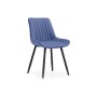 Стул на металлокаркасе Вейв 4 шт синий / черный