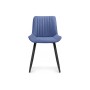 Стул на металлокаркасе Вейв 4 шт синий / черный