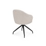 Стул на металлокаркасе Bekar крутящийся бежевый / черный