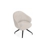 Стул на металлокаркасе Bekar крутящийся бежевый / черный