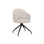Стул на металлокаркасе Bekar крутящийся бежевый / черный