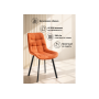 Стул на металлокаркасе Челси 360 П терракотовый (zd 432) / черный np