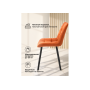 Стул на металлокаркасе Челси 360 П терракотовый (zd 432) / черный np