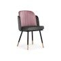 Стул на металлокаркасе Penelopa dark gray / PINK /  black / gold