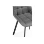 Стул на металлокаркасе Челси 360 светло-серый (ZD 960) / черный