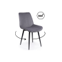 Стул на металлокаркасе Седа 360 темно-серый (zd 995) / черный np