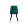 Стул на металлокаркасе Чилли зеленый / черный