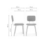 Стул деревянный Klint gray / wood