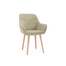 Стул деревянный Флюид бежевый (zd 210) / светлое дерево