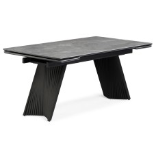 Керамический стол Вейв 160(220)х89 larka grey / черный