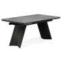 Керамический стол Вейв 160(220)х89 larka grey / черный