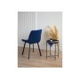 Стул на металлокаркасе Челси 360 П синий (zd 798) / черный np