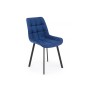 Стул на металлокаркасе Челси 360 П синий (zd 798) / черный np