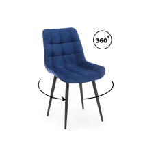 Стул на металлокаркасе Челси 360 К синий (zd 798) / черный np