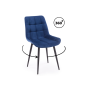 Стул на металлокаркасе Челси 360 К синий (zd 798) / черный np