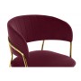 Стул на металлокаркасе Kamelia 1 wine red / gold
