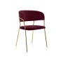 Стул на металлокаркасе Kamelia 1 wine red / gold
