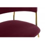 Стул на металлокаркасе Kamelia 1 wine red / gold