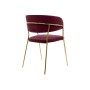 Стул на металлокаркасе Kamelia 1 wine red / gold