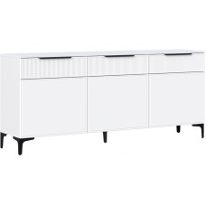 ТВ-тумба Иадама 3-ств. белый / белый софт