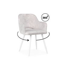 Стул на металлокаркасе Эолин 360 светло-бежевый (simple 011) / белый