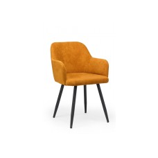 Стул на металлокаркасе Инфини терракота (ocean 015) / черный