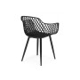 Пластиковый стул Rikon black / wood