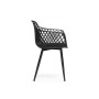 Пластиковый стул Rikon black / wood