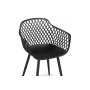 Пластиковый стул Rikon black / wood
