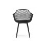 Пластиковый стул Rikon black / wood